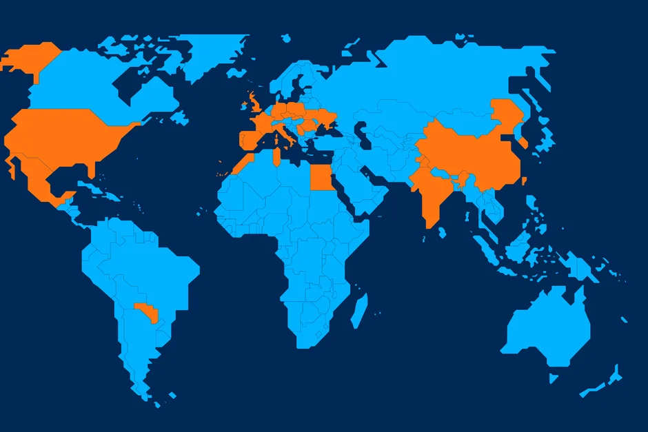LEONI's global map highlighting their international presence